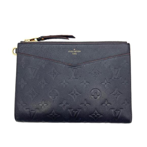 LOUIS VUITTON Navy Monogram Clutch Bag - Picture 1 of 8